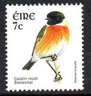 Ireland 2002 Birds Euro Definitives, 7c Stonechat, MNH, SG 1470a - Neufs