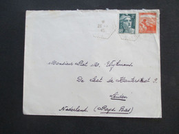 Frankreich 28.8.1945 Tuberkulosebekämpfung Nr. 730 MiF Auf Auslandsbrief Nach Leiden Niederlande - 1944-45 Maríanne De Dulac