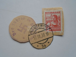D175984 Austria  Postmark On Cut Cover -Der Führer In Wien  1938 - Andere & Zonder Classificatie