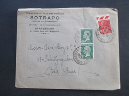 Frankreich 1925 / 38 Freimarken Louis Pasteur Nr. 193 Und Berthelot Nr. 223 Vom Oberrand Transport Internationaux Sotrap - Storia Postale