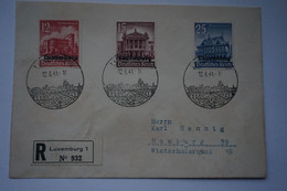 Enveloppe Luxembourg 1941, Oblitération Occupation Allemande - Frankeermachines (EMA)
