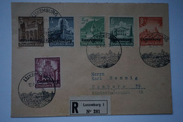 Enveloppe Luxembourg 1941, Oblitération Occupation Allemande - Franking Machines (EMA)