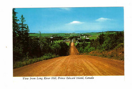 LONG RIVER, Prince Edward Island, Canada, View Down The Long River Hill, Older 4x6 Chrome Postcard - Otros & Sin Clasificación