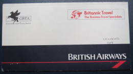 UK UNITED KINGDOM ENGLAND BRITISH AIRWAYS AIRLINE TICKET HOLDER BOOKLET VIP TAG LUGGAGE BAGGAGE PLANE AIRCRAFT AIRPORT - Monde