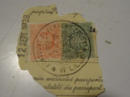 POLOGNE  Fiscal 12 Sept 1939 Sur Papier - Revenue Stamps