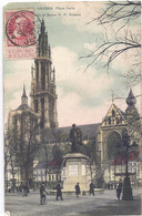 CPA - Anvers - Flèche De La Cathédrale Et Statue  PP Rubens - Avelgem