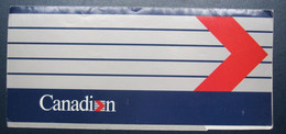 CANADA CANADIAN AIRWAYS AIRLINE TICKET HOLDER BOOKLET VIP TAG LUGGAGE BAGGAGE PLANE AIRCRAFT AIRPORT - Monde