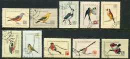 ROMANIA 1959 Song Birds  Used.  Michel 1780-89 - Used Stamps