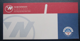 NORTHWEST KLM USA UNITED AVIATION AIRWAYS AIRLINE TICKET HOLDER BOOKLET VIP TAG LUGGAGE BAGGAGE PLANE AIRCRAFT AIRPORT - Wereld