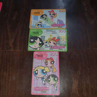 Phillipines-powerpuff Gvrls-(p100)-(3 Cards)-used Card +3card Prepiad Free - Philippinen