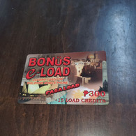 Phillipines-bonus E-load-(p300+15 Load Credits)-(1card)-mint Card +1card Prepiad Free - Filippine