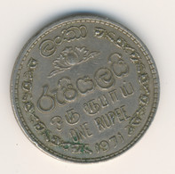 SRI LANKA - CEYLON 1971: 1 Rupee, KM 133 - Sri Lanka