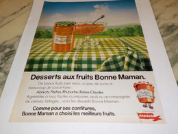 ANCIENNE PUBLICITE CONFITURE BONNE MAMAN PAR ANDROS 1978 - Manifesti