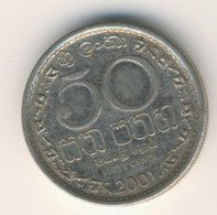 SRI LANKA 2001: 50 Cents, KM 135.2a - Sri Lanka