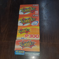 Phillipines-talk'8n Text-(p300)-(set E)-(4cards)-(looking Out Side Date)-used Card +3card Prepiad Free - Filippine