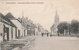 80 Vignacourt. Rue Godard Dubuc Et école De Garçons - Vignacourt