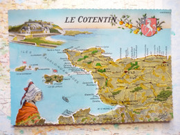Carte Du Cotentin Avec Iles Anglo-normandes - Ohne Zuordnung