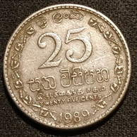 SRI LANKA - 25 CENTS 1989 - KM 141.2 - ( Ceylan - Ceylon ) - Sri Lanka