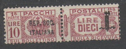ITALIA 1944 - RSI - Pacchi 10 L. ** Firmato        (g6811) - Pacchi Postali