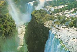 1244 - Rhodesien - Rhodesia , Victoria Falls , Devil`s Cataract , Livingstone Island , Rain Forest In The Dry Season , W - Zimbabwe