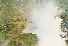 1271 - Rhodesien - Rhodesia , Looking Westward Along The Line Of Victoria Falls , Wasserfall - Gelaufen 1976 - Zimbabwe