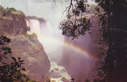 1293 - Rhodesien - Rhodesia , Victoria Falls From The Chain Walk , Rainbow , Regenbogen , Wasserfall - Gelaufen 1978 - Zimbabwe
