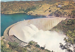 1295 - Rhodesien - Rhodesia , Lake Kariba , The Wall With 5 Flood Gates Open , Stausee , Staumauer - Gelaufen 1977 - Zimbabwe