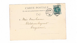 One Half Penny 1900 Victoria Green On Card - Zonder Classificatie