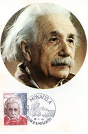 " ALBERT EINSTEIN " Sur Carte Maximum De MONACO De 1979 N° YT 1203. Parfait état CM - Albert Einstein