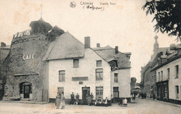 Chimay (Hainaut) Vieille Tour, Café Et Restaurant - Edition Sebille-Gillet, Carte Nels, Belle Animation - Chimay