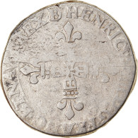 Monnaie, France, Henri IV, 1/4 Ecu, 1595, Morlaas, TB+, Argent, Duplessy:1240 - 1589-1610 Hendrik IV