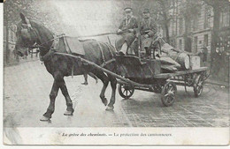 75- 50502 -  PARIS   -   Greve Des Cheminots  , Les Camionneurs - Nahverkehr, Oberirdisch