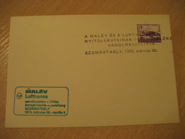 SZOMBATHELY 1973 Lufthansa - MALEV Airlines Airline Expo Air Phil Cancel Card HUNGARY - Briefe U. Dokumente