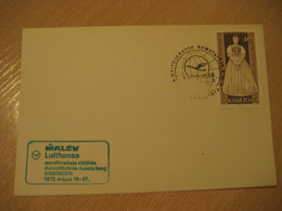 DEBRECEN 1973 Lufthansa - MALEV Airlines Airline Expo Air Phil Cancel Card HUNGARY - Cartas & Documentos