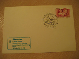 PECS 1973 Lufthansa - MALEV Airlines Airline Expo Air Phil Cancel Card HUNGARY - Briefe U. Dokumente