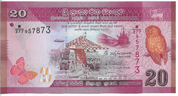 Billet 20 Roupies Sri Lanka 2015 - Sri Lanka