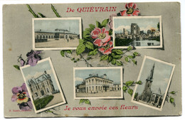 CPA - Carte Postale - Belgique - De Quiévrain Je Vous Envoie Ces Fleurs (DG15034) - Quiévrain