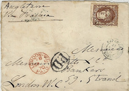 1860 - Letter From SEVILLA  To  Zafra  Fr . Y & T N°48 - Altri & Non Classificati