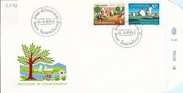 Luxembourg 1984 - FDC Umweltschutz (7.596) - Covers & Documents