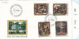 Luxembourg 1984 - FDC Gemälde Pescatore-Museum (7.599) - Covers & Documents