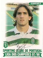 Portugal ** & Postal, Sporting Club De Portugal, Bruno Gimenez, Champions League 1997-1998 (68782) - Sporters