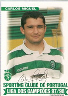 Portugal ** & Postal, Sporting Club De Portugal, Carlos Miguel, Champions League 1997-1998 (68782) - Sportsmen