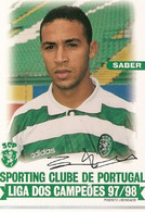 Portugal ** & Postal, Sporting Club De Portugal, Abdelilah Saber, Champions League 1997-1998 (68782) - Sporters