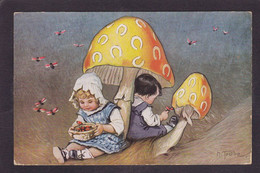 CPA TRUBE Circulé Champignon Mushrom TSN Série 1642 - Humorous Cards