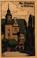 Weilburg, Der Schloßhof, Steindruck AK, Um 1920 - Weilburg