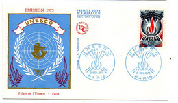 1975 --FDC-- UNESCO.....cachet  PARIS -- 75 - 1970-1979