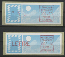 VIGNETTES LSA De LYON BROTTEAUX  1,70 Fr Et 2,10 Fr  (voir Description) - 1981-84 LS & LSA Prototipos