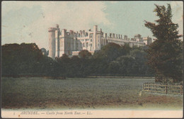 Castle From North East, Arundel, Sussex, 1910 - Lévy Postcard LL5 - Arundel