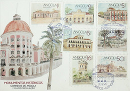 1990 Angola FDC Monumentos Históricos - Angola