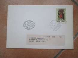 1986 Busta Viaggiata L.650 Tariffa Lettere Valore Natale Idem - Briefe U. Dokumente